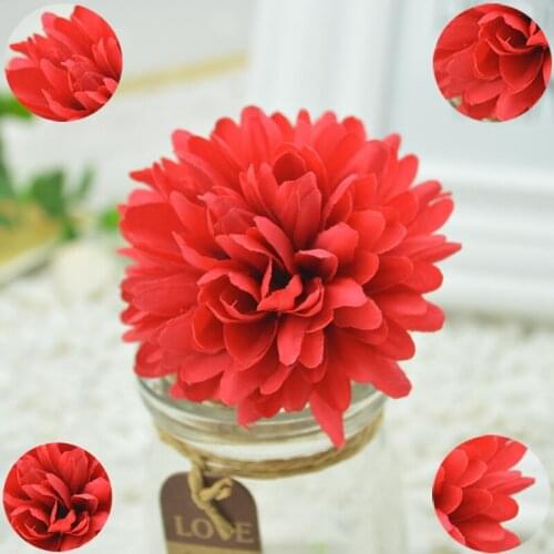 Artificial flowers Fresh and good simulation flower head daisy flowers living room decorative flower ball ornaments floral silk