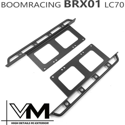 TUBE Metal Side Pedals For 1/10 RC Boomracing BRX01 And KILLERBODY LC70 BODY