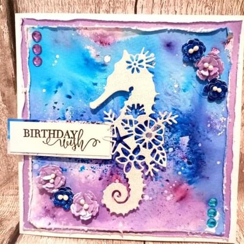 Flower Silhouette Sea Horse Metal Cutting Dies for DIY Scrapbooking Decorative Crafts Embossing Paper Cards Making New 2019 Dies