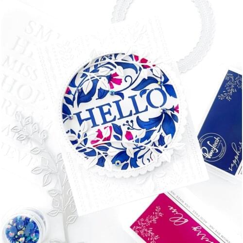 Mmao Crafts Metal Steel Cutting Dies New Circle garland wavy frame Stencil For DIY Scrapbooking Paper/photo Cards Embossing Dies