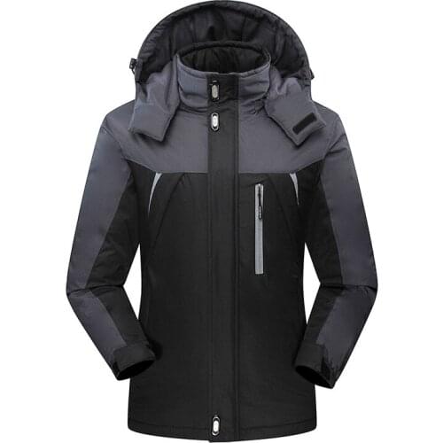 Mens Outdoor Hiking Jacket Winter Thicken Sports Rain Coat Climbing Trekking Windbreaker Fishing Waterproof Breathable Jackets