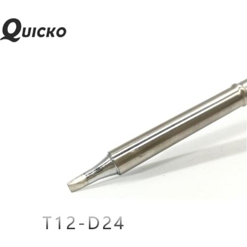 QUICKO T12-D24 D52 Shape D series Welding iron tips for FX9501/951/907 T12 Handle OLED&STC-LED T12 Soldering station 7s melt tin