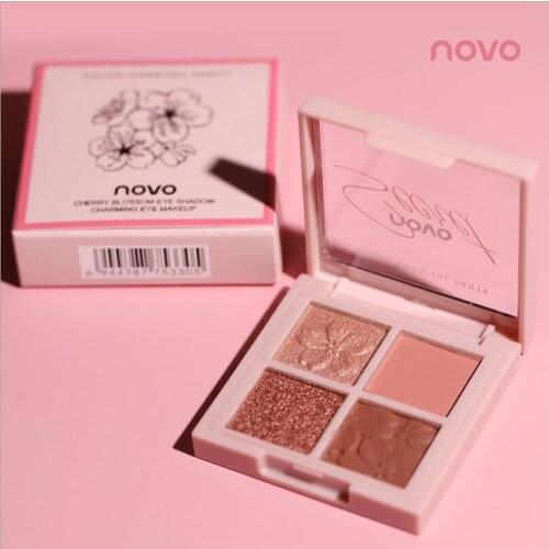 Novo Glitter Eyeshadow Makeup Palette Shine Polarize Eyeshadow Sparkling Duochrome Fashion Pigment Cosmetics T0917