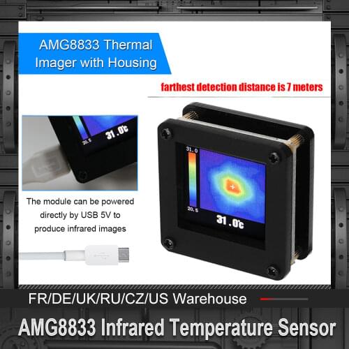 Professional Handheld Thermograph Camera AMG8833 Infrared Temperature Sensor Digital Infrared Thermal Imager Thermoregulator
