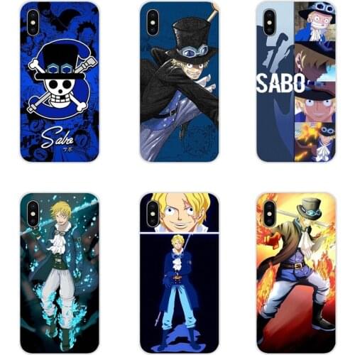 Transparent Soft Shell Cases One Piece Sabo skull flag For Apple iPhone X XR XS MAX 4 4S 5 5S 5C SE 6 6S 7 8 Plus ipod touch 5 6