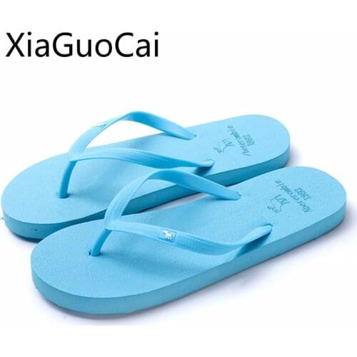 Blue Cute Fashion Women Slippers Lightweight Breathable Female Flip Flops Summer Beach Footwear for Grils Slides Drop Shipping