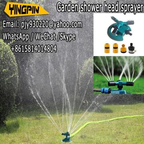 Garden sprinkler irrigation set PW 1 sprayer shower head 360 degree automatic rotating sprinkler