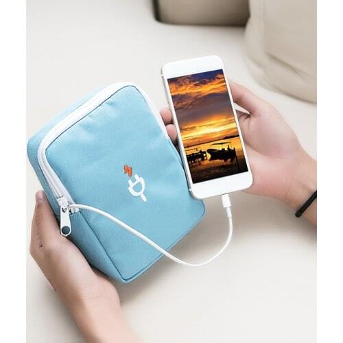 Oxford Cloth USB Cable Storage Bags Charger Earphone Cable Digital Storage Box Portable Accessories Carrying Organizer Case