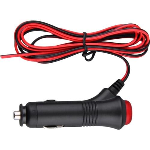 Universal Switch 12V Male Car Cigarette Lighter Socket Plug Connector On Off Switch 1.5m New