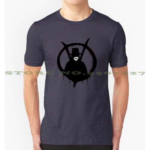 V For Vendetta Summer Funny T Shirt For Men Women V Vendetta Guy Fawkes 5Th November Hacker Anonymous Robot Mask