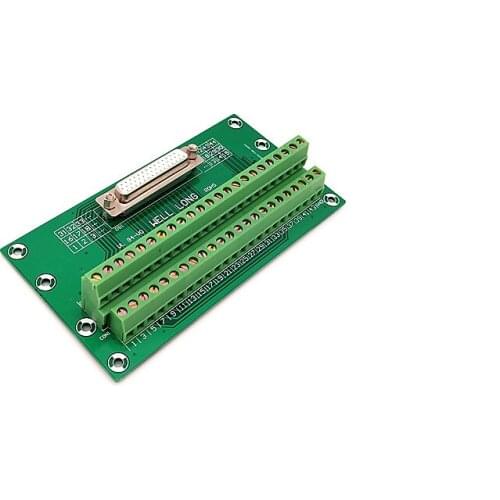 D-SUB DB44 Female Header Breakout Board, Terminal Block, Connector