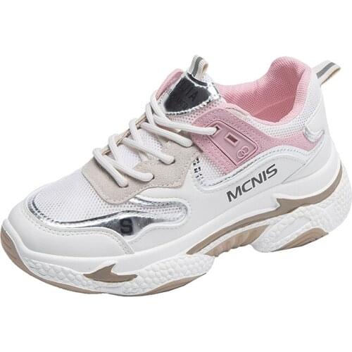 Online Red Skinny Dad Shoes Womens Ins Trendy 2021 Spring Breathable Summer Internet Hot Thick Bottom Sports Shoes Popular