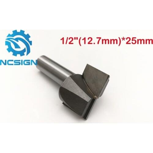 1pc CNC Cleaning bottom Woodworking two Flute endmill router bits 12.7*25mm