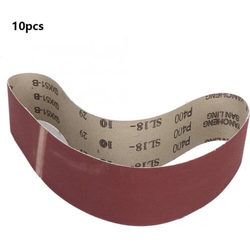 10Pcs 686x50mm Aluminum Oxide Sanding Belt 400/600/800/1000 Grit Sandpaper Abrasive Band Paper Wood Metal Plastic Polishing Tool