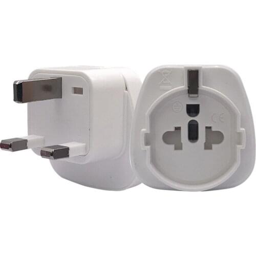 10pcs/Lot Embedded Plug-in Connector EU Germany to UK Hongkong Singapore Malaysia Indonesia Travel Plug Adaptor Power Adapter