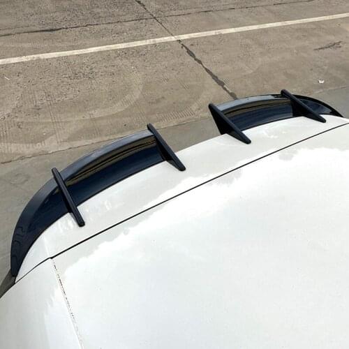 2Pcs/Set Rear Trunk Spoiler Wing for Golf 6 MK6 2009 - 2013 AK Top Boot Wing Rear Trunk Lip Wing Spoiler Black