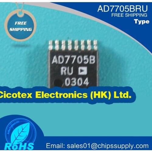 3pcs/lot AD7705BRUZ 7705 TSSOP16 IC ADC 16BIT 2CHAN 16TSSOP