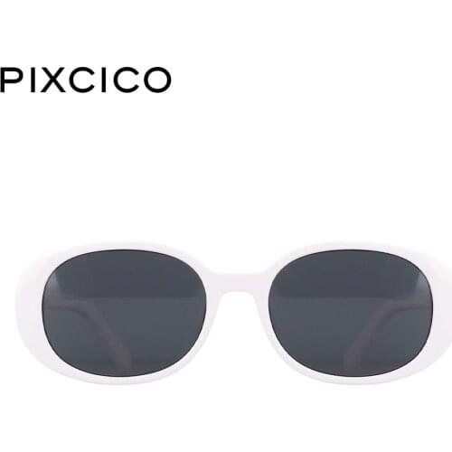 53282 Lunette Soleil Oval Small Frame Ladies Sunglasses Decorative Vintage White Tea Men Womens Shades Uv400 Occhiali Da Sole