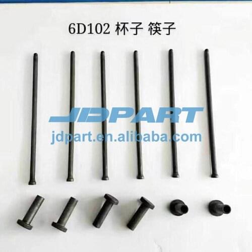 6D102 push rod and valve tappet For komatsu