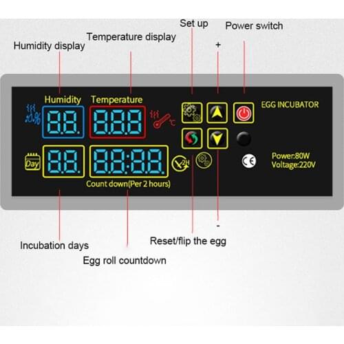 HTMC-5 DIY Mini Incubator Controller Constant Temperature Eggs Incubation Box Accessories Egger Incubator Controller Accessory