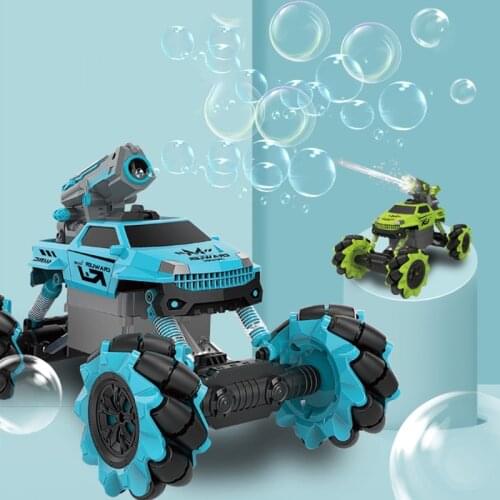 2.4GHz Remote Control Car 360 °Rotating RC Off Road Drifting Radio Crawler Bubble Machine for Kids Gi Dropship