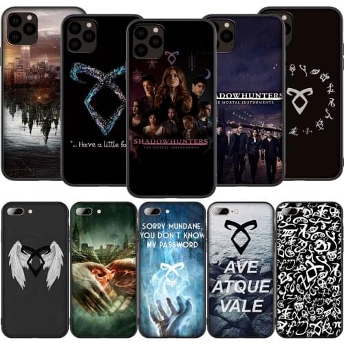 T164 Shadowhunters Silicone Soft Case for iPhone 12 Mini 11 Pro XS Max XR X 8 7 6 6S Plus 5 5S SE 2020