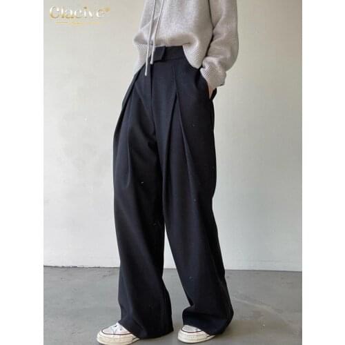 Clacive Women's Wide Trousers
