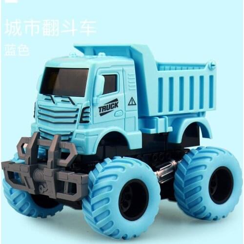 Childrens inertial four-wheel drive off-road vehicle impact deformation toy car baby engineering car model