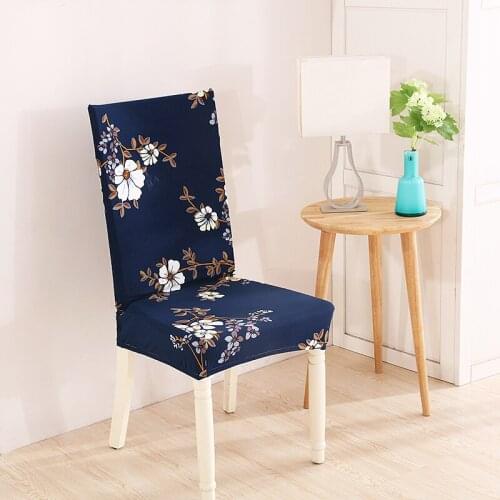 Spandex Elastic Printing Dining Chair Slipcover Modern Removable Anti-dirty Kitchen Seat Case Stretch Chair Cover for Banquet34