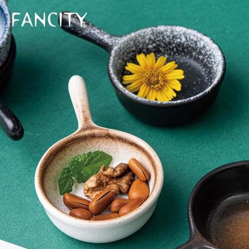 FANCITY Creative Small Dish Flavor Dish Household Dipping Dish Small Dish Seasoning Dish Soy Sauce Dish Sauce Dish Dipping Vineg