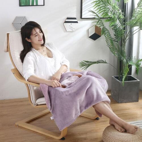 USB Warm Knee Protection Blanket Flannel Heating Foot Warmer Office Lunch Break Shawl Electric Blanket
