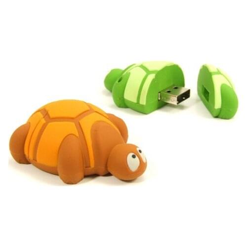 TEXT ME 64GB cute cartoon little turtle USB marine animal style usb flash drive usb 2.0 4GB 8GB 16GB 32GB vreative pendrive gift