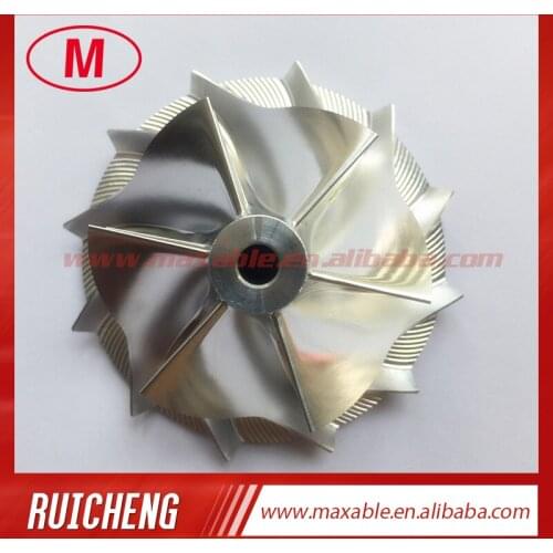 GT15-25 702549-0008 44.42/59.48mm 6+6 blades high performance turbo billet/milling/aluminum2618 compressor wheel for 724483-0003