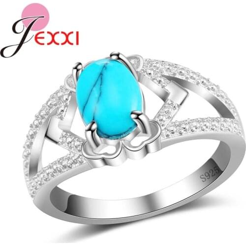 New Arrival Romantic Style 925 Sterling Silver Accessories Beautiful Wedding/Engagemrnt Gift Promise Ring For Wife/Lover