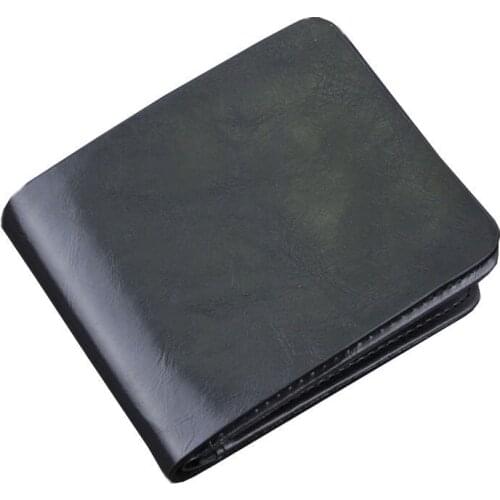 KUNBABY Top Quality Genuine Leather Black Document Bag Wallet Card Package Without Coin Bag Free Shipping