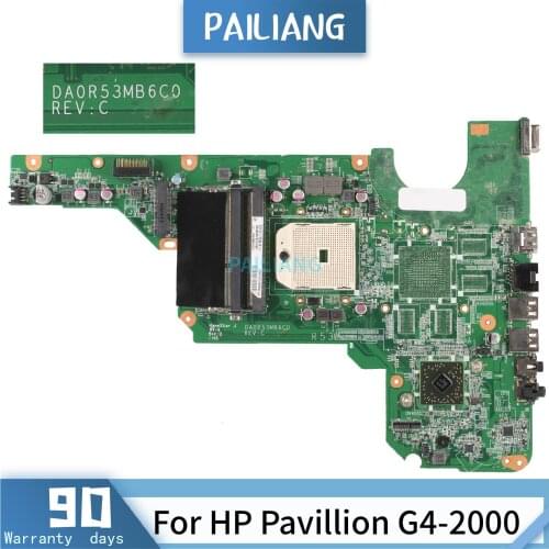 PAILIANG Laptop motherboard For HP Pavillion G4-2000 DA0R53MB6C0 Mainboard DDR3 TESTED