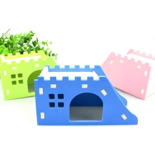 Mylb Ladder 1 PC Viewing Deck Pet House Wooden Pet Products Pet Hedgehog Castle Toy Hamster Nest Hamster House