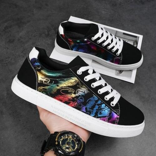 2021 spring new mens casual shoes trendy shoes canvas shoes Korean sports trendy male student board shoes 7631