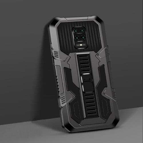 Shockproof Protective Case For Xiaomi Redmi Note 9 9s 9 Pro Strong Anti-Fall Armor Bracket Back Cover For Redmi Note 9 Pro Max