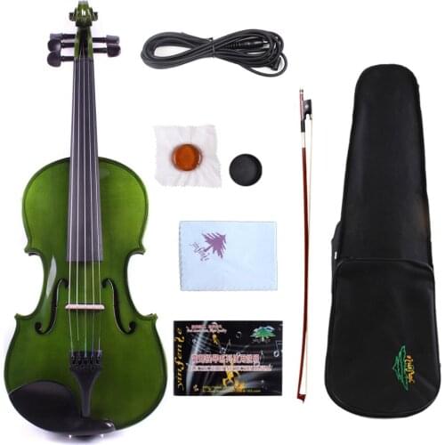 Yinfente 5Strings Electric Acousitc Violin 4/4 Maple+Spurce Handmade Sweet Tone Free Case Bow Rosin#EV1