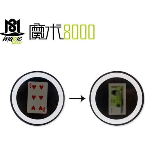 Mirror Poker Card Disappear Magic Gimmick-prop Street Illusion Close-up Interesting Magic Tricks Magic Accessoire