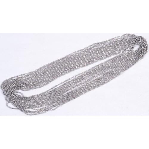 1.5/2/2.4/3/3.2mm 10pcs High Quality Stainless Steel Ball Bead Chain Necklace Fashion Jewelry Dog Tags Chain Keychain