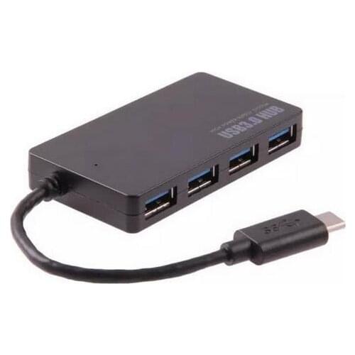 100pcs DHL USB 3.1 Type-C Male to 3.0 USB Multiple 4 PortsUSB Hub Charger Adapter For PC Laptop Tablet For Apple Macbook