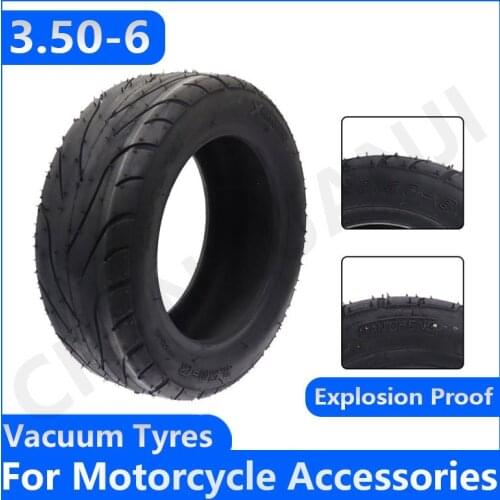 3.50-6 Vacuum Tyres 3.50-6 Tire and Inner Tube 10 Inch Explosion Proof Tire for Electric Scooter Balance Car Tubeless Tire Parts