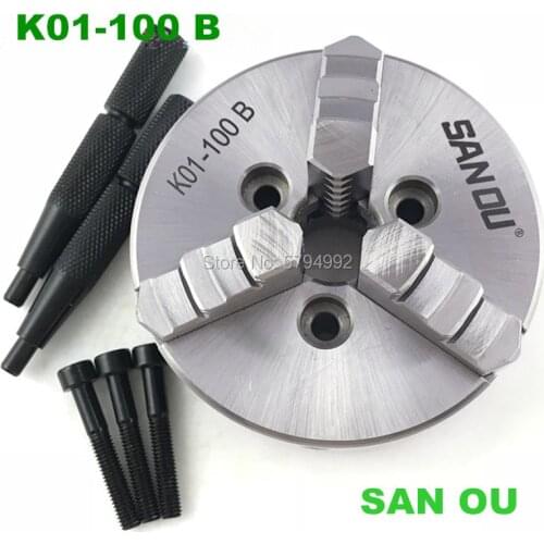 4'' inch 100mm mini lathe chuck with hardened steel K01-100B