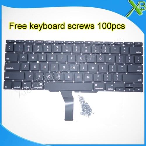 5PCS--Brand New For MacBook Air 11.6" A1370 A1465 US keyboard+100pcs keyboard screws 2010-2015 Years