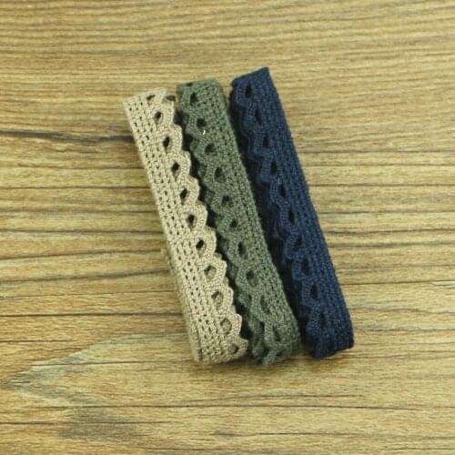 5 yards cotton lace lace fabric DIY cotton crochet lace belt weaving decorative fabric Material: Cotton