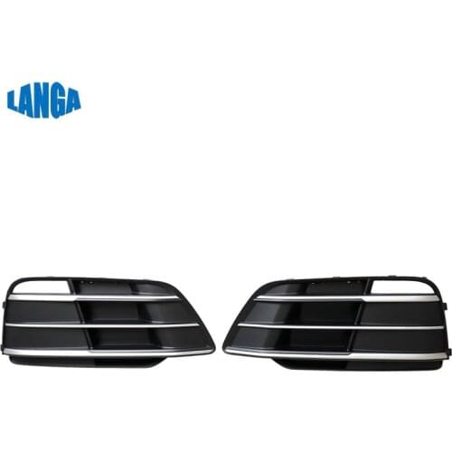 80D807679J 80D807680J Fits for Audi Q5 2018 - Front Bumper Lamp Cover Trim Fog Light Grille polished Right & Left Side