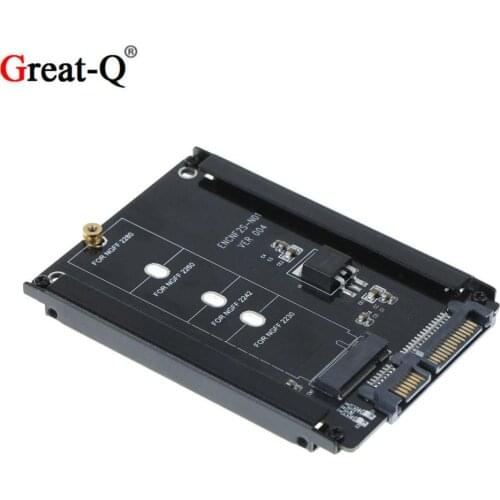 B+M Key M.2 NGFF SSD To 2.5 SATA 6Gb/s Adapter m2 to SATA converter With 5 Screw Metal case