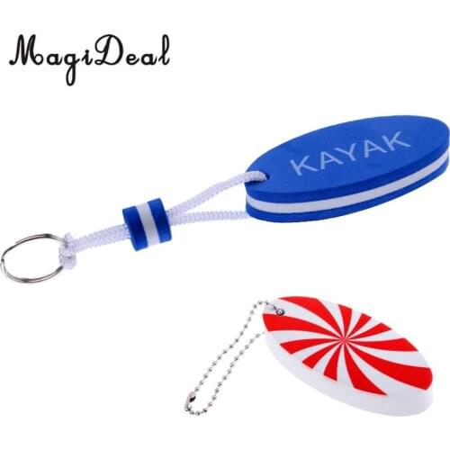 MagiDeal Pack of 2 EVA Foam Floating Kayak Rib Boat Yachting Swimming Beach Seaside Sport Surfboard Key Ring Keychain Float
